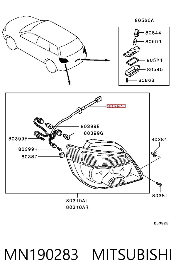  MN190283 Mitsubishi