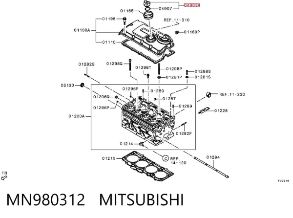  MN980312 Mitsubishi