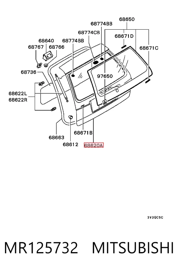 Ляда MR125732 Mitsubishi