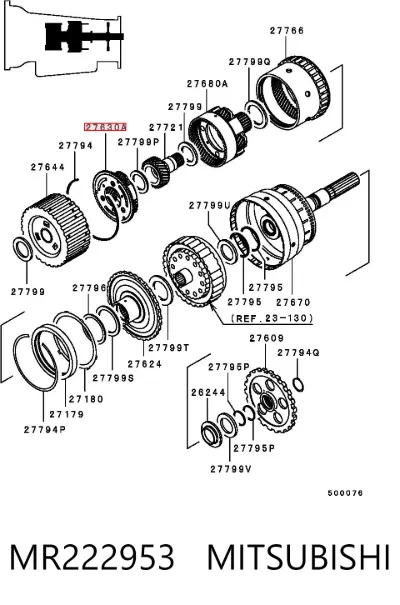 Планетарная передача АКПП MITSUBISHI MR222953