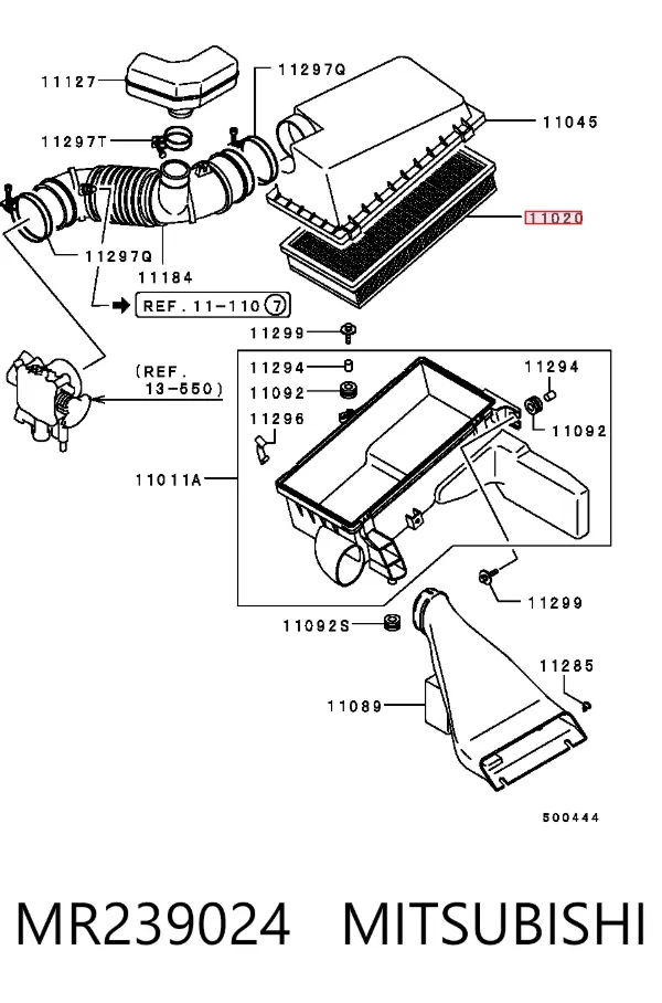 Воздушный фильтр MR239024 Mitsubishi