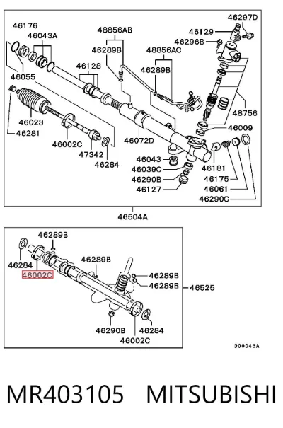 Хомут пыльника ШРУСа, универсальный MITSUBISHI MR403105
