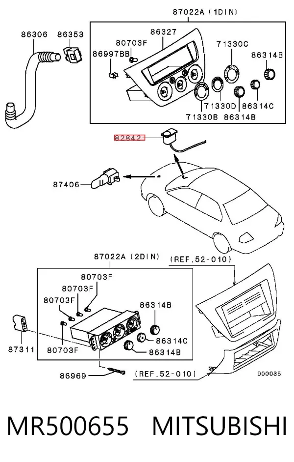 Датчик освещения MR500655 Mitsubishi