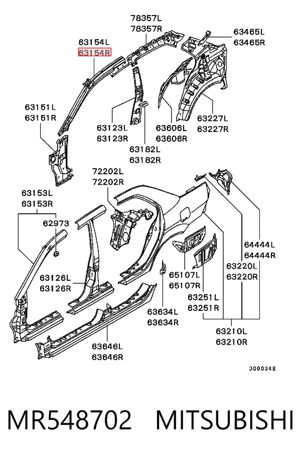 MR548702 Mitsubishi