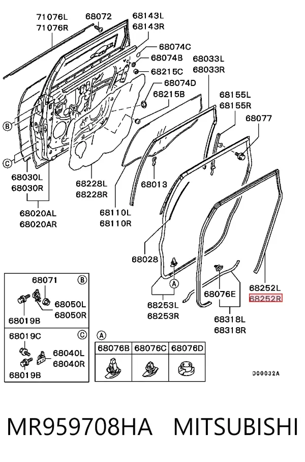  MR959708HA Mitsubishi