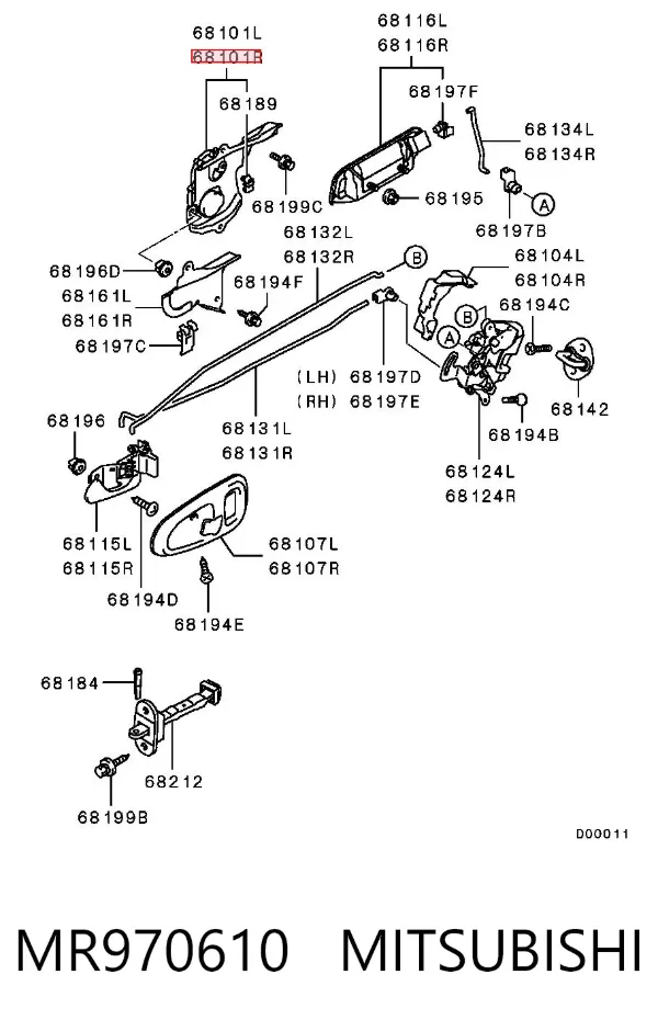  MR970610 Mitsubishi