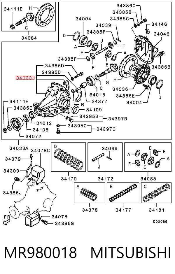  MR980018 Mitsubishi
