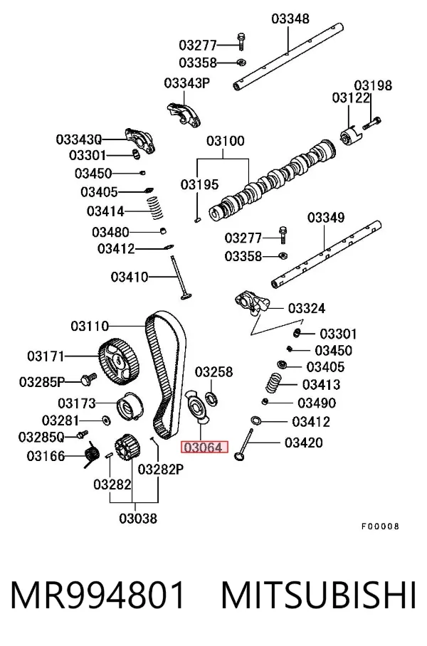 Шайба коленвала MR994801 Mitsubishi
