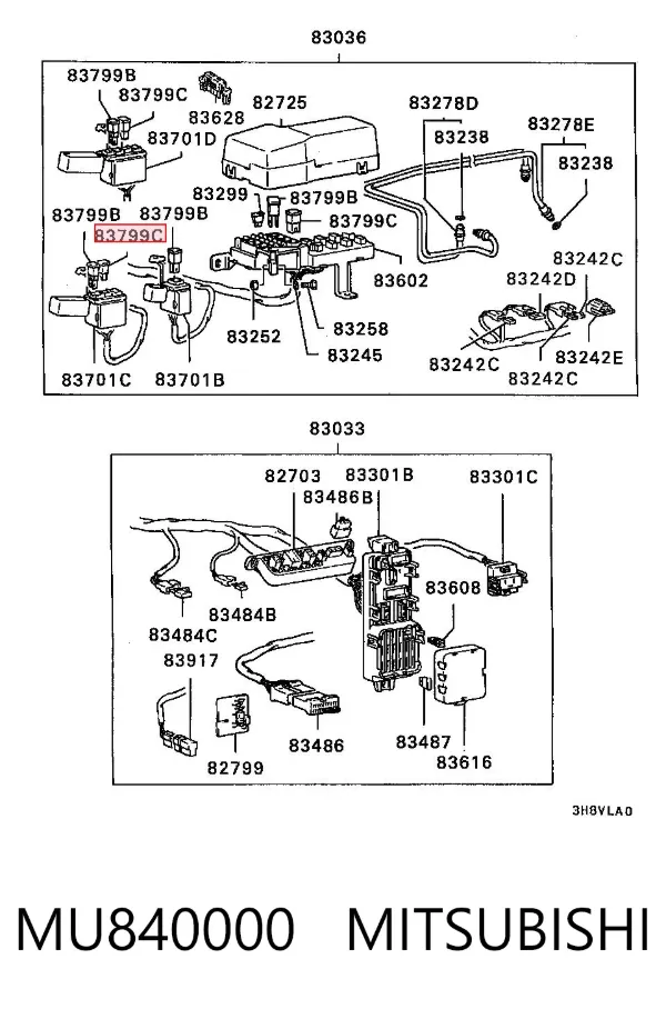 Предохранители MU840000 Mitsubishi