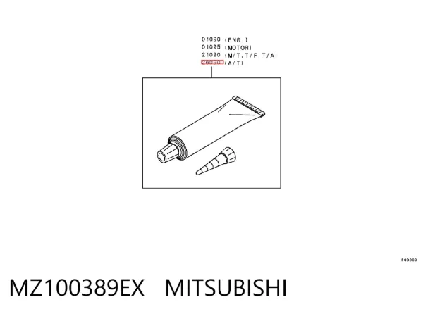 Герметик силиконовый MZ100389EX Mitsubishi