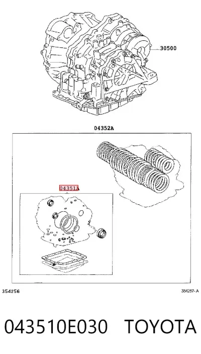Ремкомплект АКПП TOYOTA 043510E030