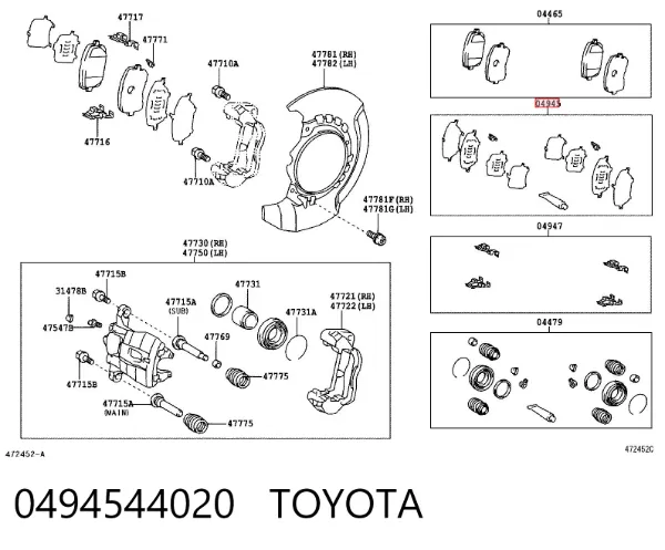  0494544020 Toyota