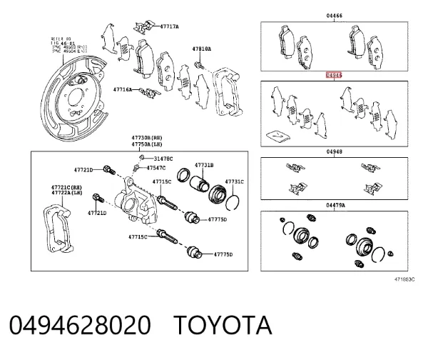  0494628020 Toyota