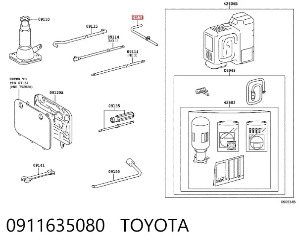  0911635080 Toyota
