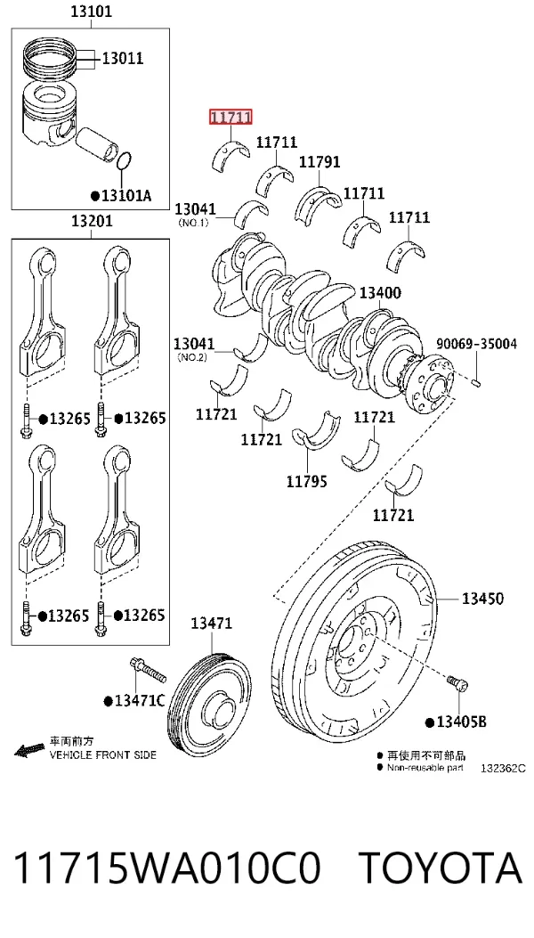  11715WA010C0 Toyota