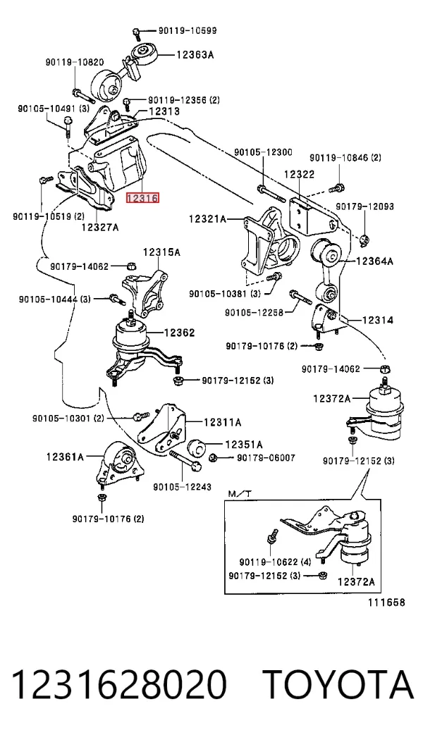  1231628020 Toyota