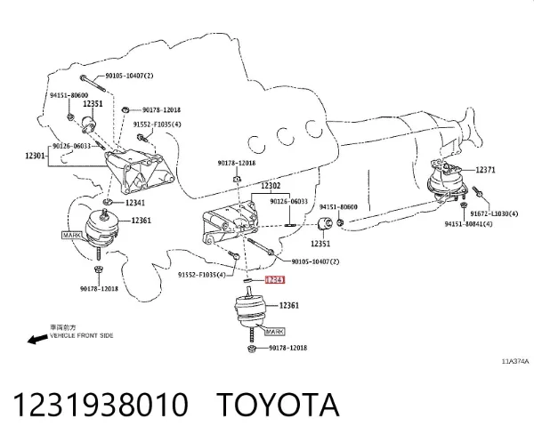 1231938010 Toyota