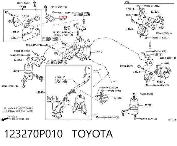  123270P010 Toyota