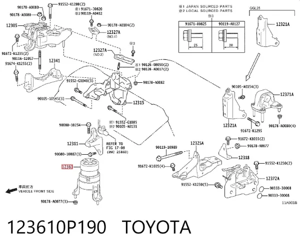  123610P190 Toyota