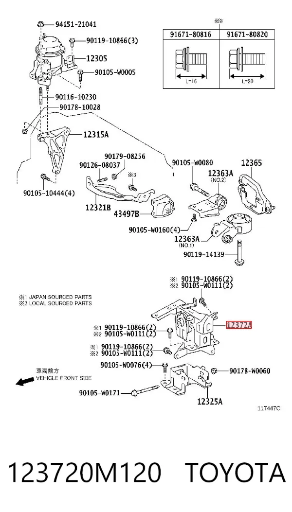  123720M120 Toyota
