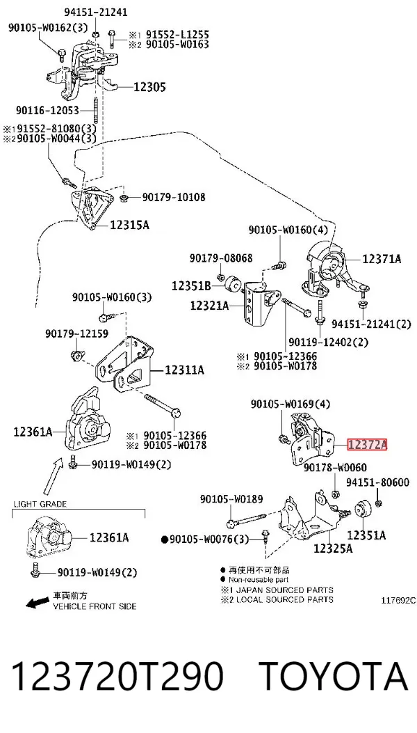  123720T290 Toyota