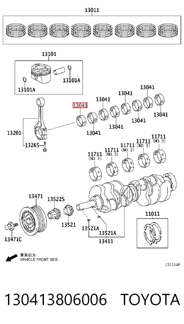  130413806006 Toyota