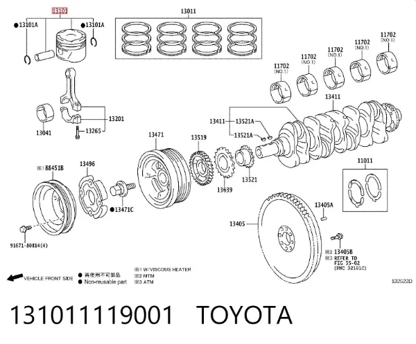  131011119001 Toyota