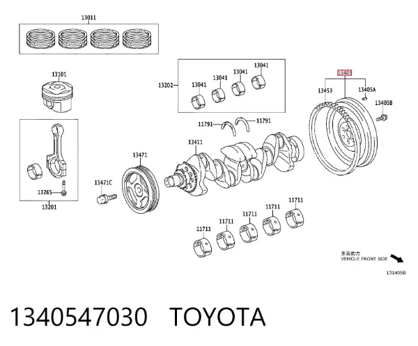 Маховик Toyota Corolla E15