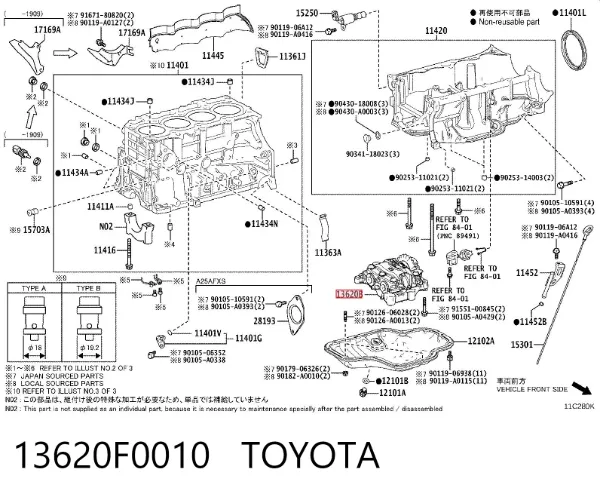  13620F0010 Toyota