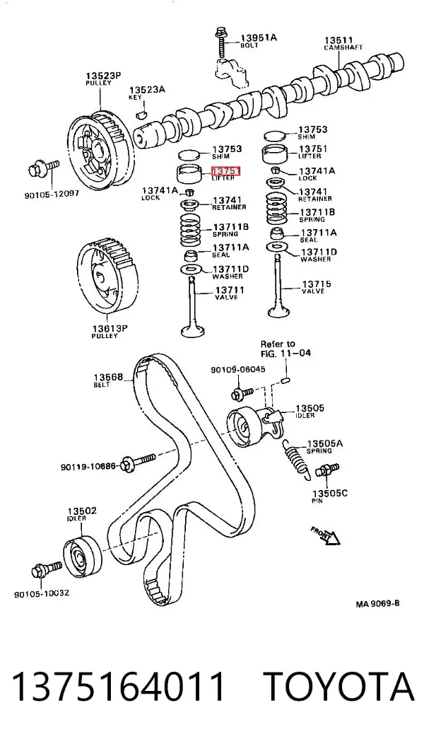 Гидрокомпенсатор Toyota 4 Runner N130