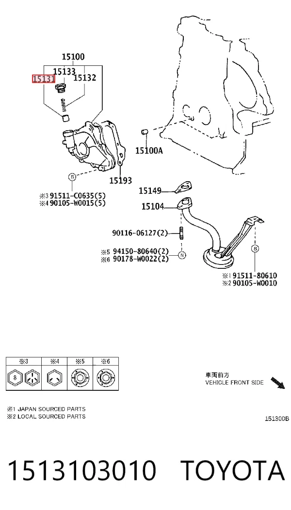 1513103010 Toyota