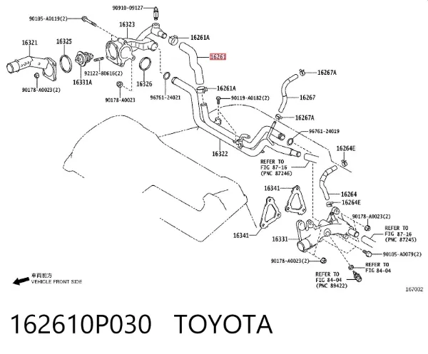  162610P030 Toyota