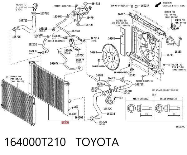 Радиатор 164000T210 Toyota