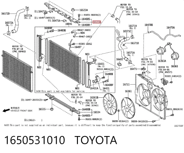  1650531010 Toyota