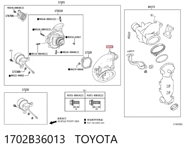  1702B36013 Toyota