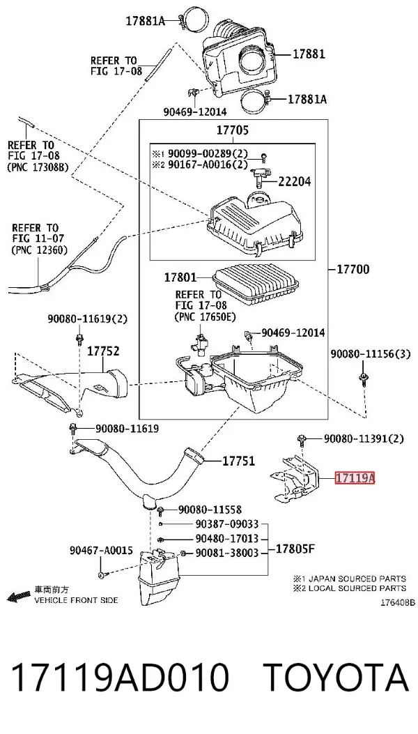  17119AD010 Toyota