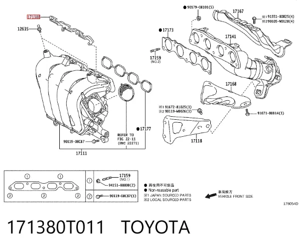  171380T011 Toyota