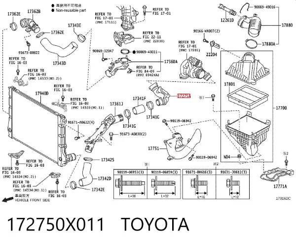  172750X011 Toyota