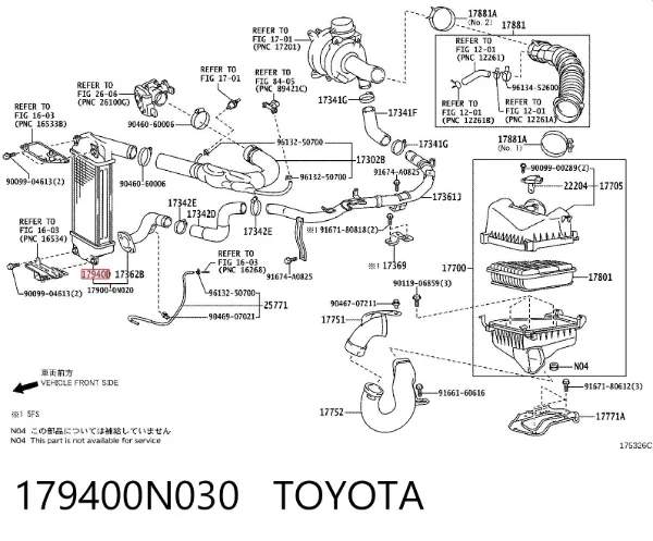 Интеркулер 179400N030 Toyota