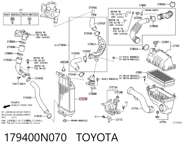 Интеркулер 179400N070 Toyota