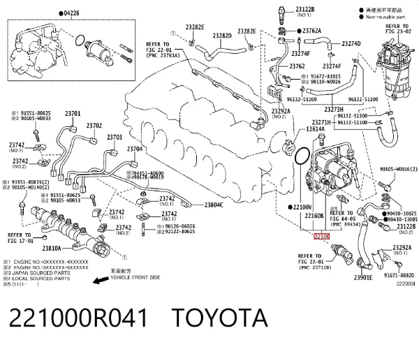 ТНВД 221000R041 Toyota