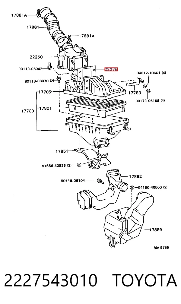  2227543010 Toyota