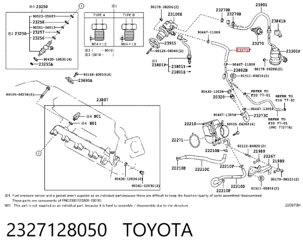  2327128050 Toyota