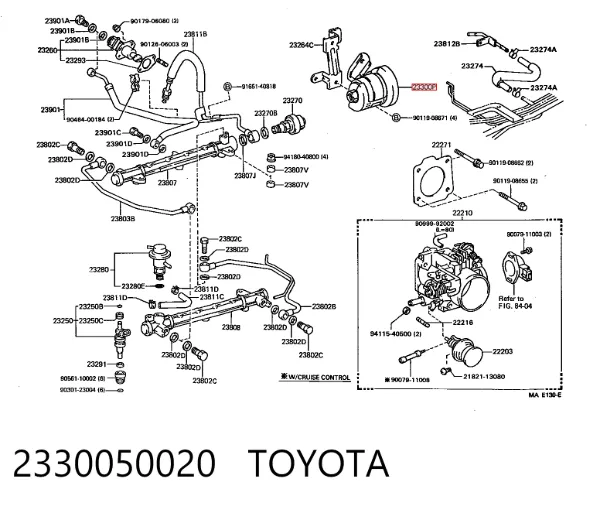 Топливный фильтр 2330050020 Toyota