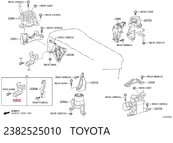  2382525010 Toyota