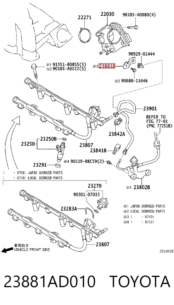  23881AD010 Toyota