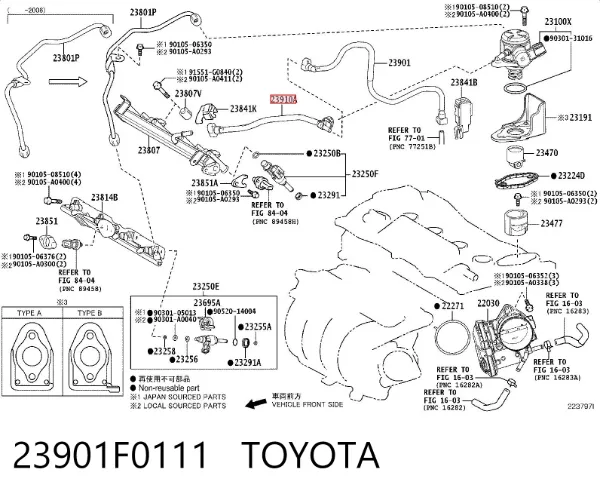  23901F0111 Toyota
