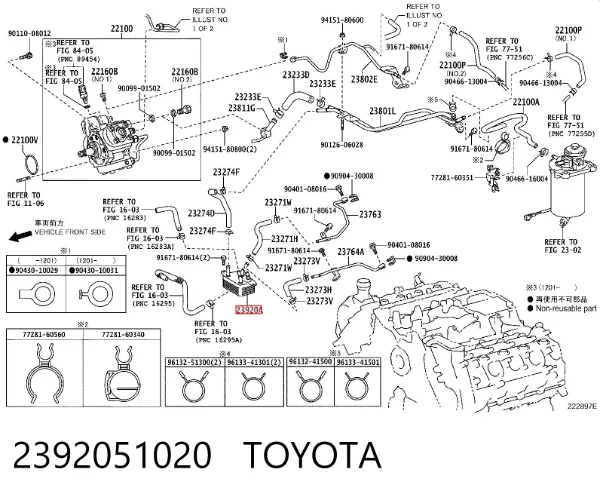  2392051020 Toyota