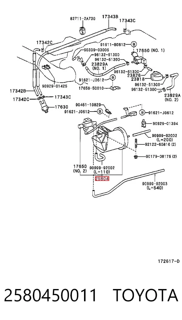  2580450011 Toyota