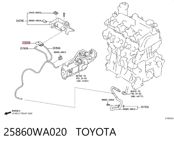  25860WA020 Toyota